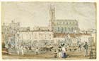 New Church from Austins Row [Shepherd 1828] | Margate History